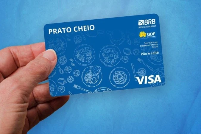 Cartão Prato Cheio do BRB com o GDF - (crédito: Divulgação/Agência Brasília)